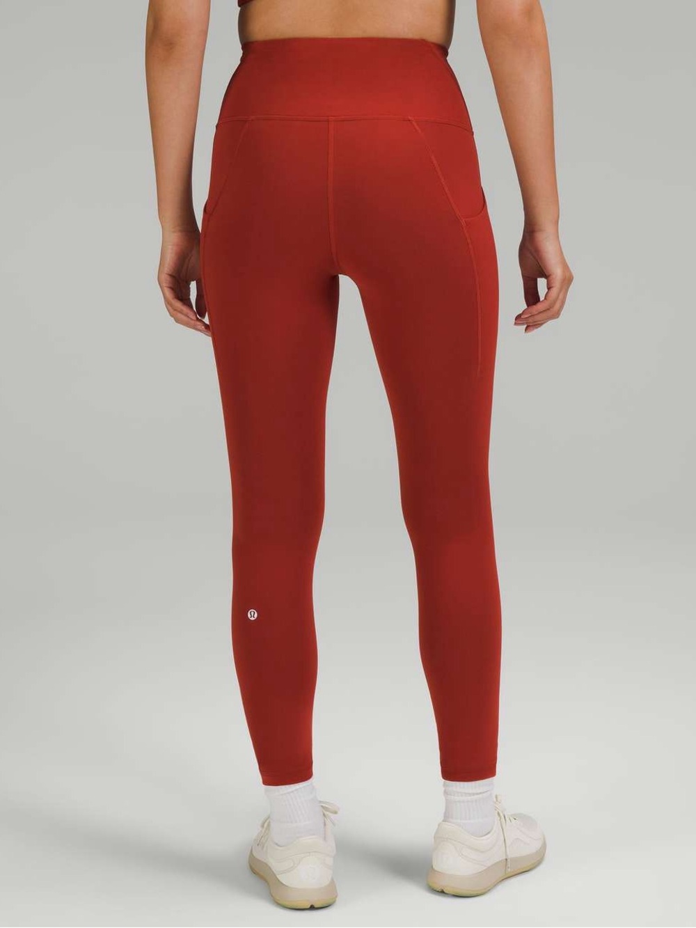 Lululemon Wunder Train High Rise Leggings Red Size 8 Yoga Athletic Pants